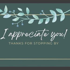 And for taking time to browse my closet.